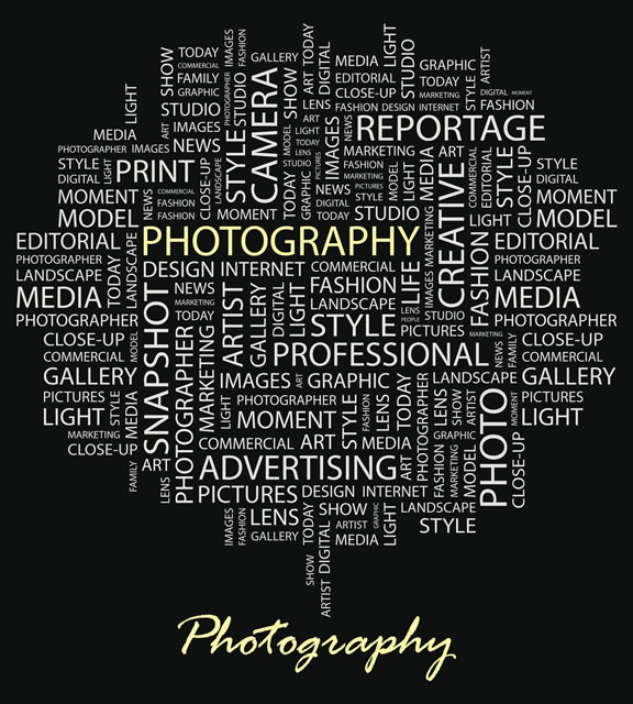 photography word cloud
